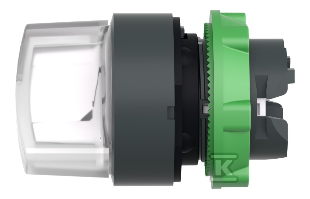 Comutator 2 poziții alb stabil LED - ZB5AK1213